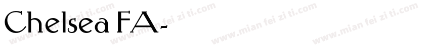Chelsea FA字体转换
